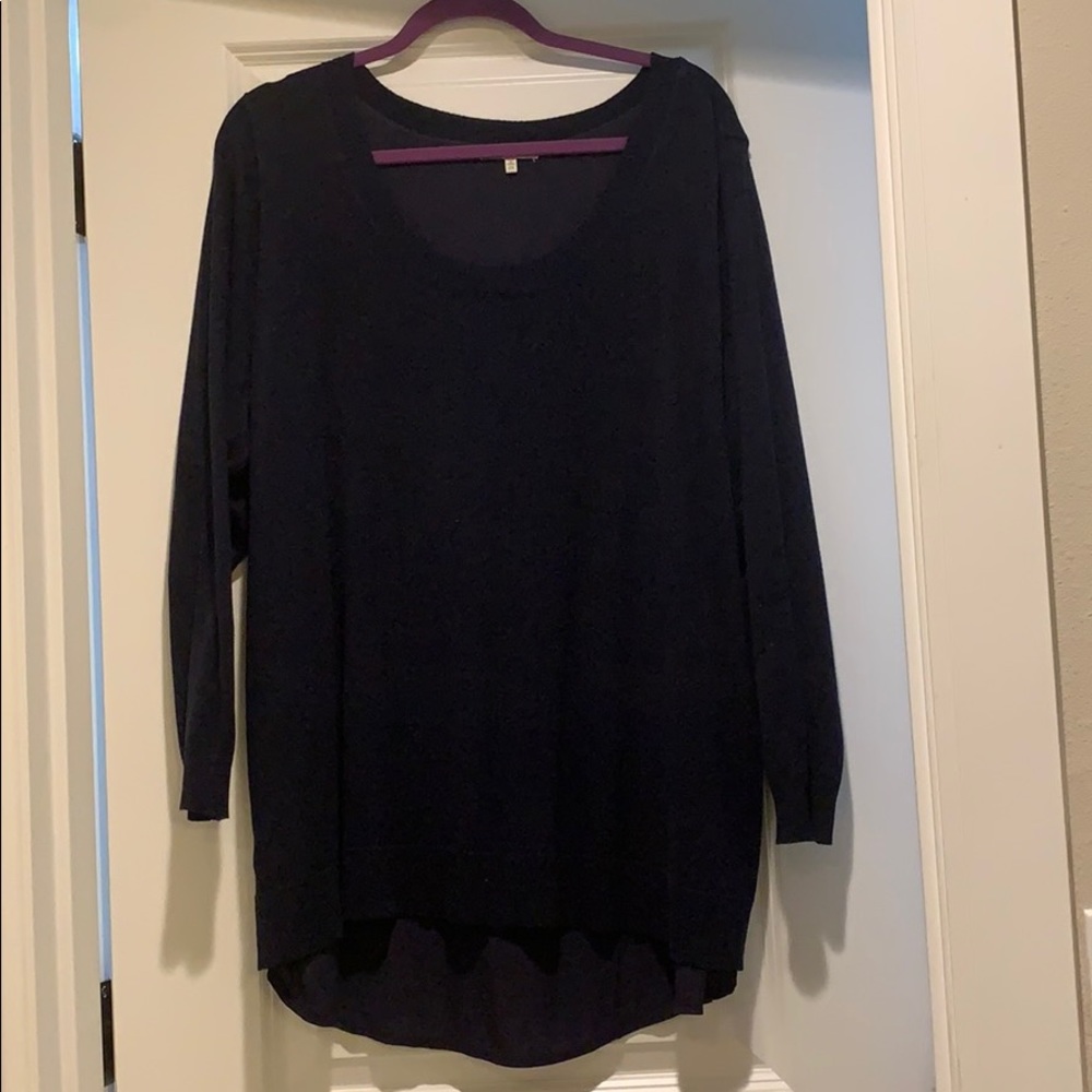 Skies are blue akerly woven back pullover